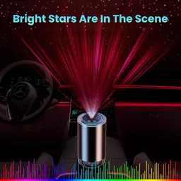 serplex Car Air Fragrance Diffuser Car Air Fragrance Diffuser with LED Star Projector and Touch Controls Air Purifier image 5