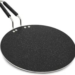 hichef Granite Finish Non-Stick Flat Round Tawa 4mm Thick,Riveted Handle,Gas Stove Safe Tawa 30 cm diameter-picture-16