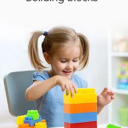 willyard 100 Pcs Building Blocks (92 Pieces +8 Tyres)|Puzzles,Skill Development,MIND SHARPENING,NON TOXIC/NON HARMFUL ,IDEAL FOR HAND EYE CORDINATION & EASY INTERLOCKING| Brain Building |Creative |education and entertainment|learning to build towers, pyramids, etc. image 5