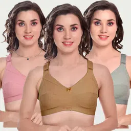 x-well Pack of 3 Women Everyday Non Padded Bra image 1