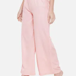 otira Women Straight Fit Pink Crepe Trousers image 3