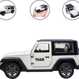 smileytoys Metal car for kids Diecast Thar, Openable door image 4