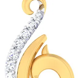 avsar AVP827YB 14kt Cubic Zirconia Yellow Gold Pendant-image-10
