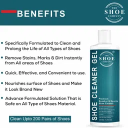 THE SHOE COMPANY Shoe Care Kit Solution 200ml Shoe Shiner Spray 200ml Easy-to-use shoe shiner Cleaner image 2