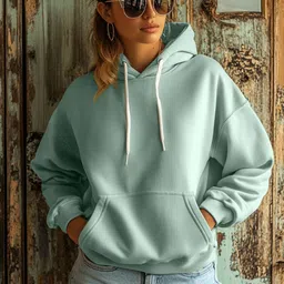 juneberry Women Full Sleeve Solid Hooded Sweatshirt-picture-22