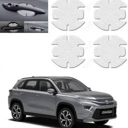 tasaze Car Door Scratch Protection Sticker Finger Guard (PU) Transparent for Hyryder Car Grab handle image 1
