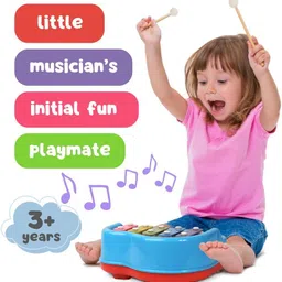 toy arena 2 in 1 Musical Xylophone and Piano Msuical Toy Instrument Non Toxic, Non-battery image 2