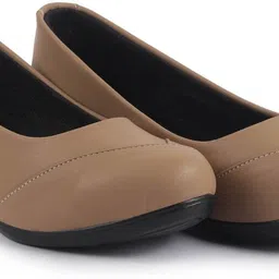 fausto Wedge Heel Slip-On Ballerina Shoes|Elegant Work Flats|Formal Shoes Slip On For Women image 3