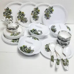 radhe crockery Pack of 41 Melamin SILVERROCK Dinner Set-picture-16
