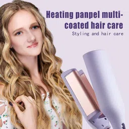 PRIPIVA Salon-Grade Dual Barrel Waver for Defined Wavy Hair Electric Hair Curler image 3