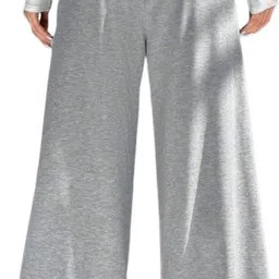 miskis Women Regular Fit Grey Cotton Blend Trousers image 3