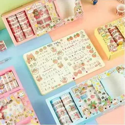 just craft Washi Tape Set Stickers Designer Decorative Masking Tapes for Crafts Arts 10 PCS-picture-10