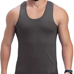 milton Pack of 3 sleeveless Innerwear | 100% Cotton Undershirt| Daily Wear | Pack of 3 Men Vest image 2