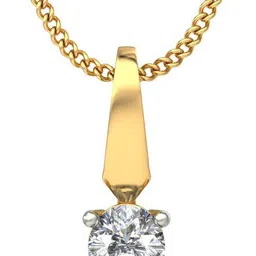 avsar BIS Hallmark AVP628YB 14kt Cubic Zirconia Yellow Gold Pendant-picture-26