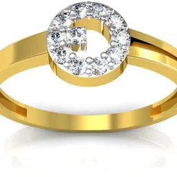 avsar BOR008YA 18kt Cubic Zirconia Yellow Gold ring-image-31