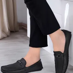 nextoees Soft Insole Casual, Formal Comfortable Loafer Shoes Synthetic Leather Loafers For Men image 1