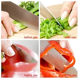 my machine 3-Stage professional Manual Knife Sharpener for Kitchen Knives, Scissors Z63 Knife Sharpening Steel image 5