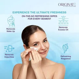 originate Tropical Paradice Refreshing Wet Wipes for Easy Makeup Excess Oil Removal-Pack-9 image 5