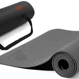 bodyband ProGrip Yoga Mat for men and women (6mm) Extra Thick Anti skid with carrying bag Black, Grey 6 mm Yoga Mat-picture-14