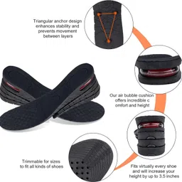 comfortinglives Invisible Height Increase Insole 4 Layer Design for Up to 9cm (EU Size 35-44) Insole image 4
