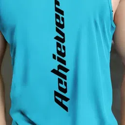 r rockin tees Pack of 4 Polyester Printed Gym Sandow/Vest for Unisex Men Vest image 4