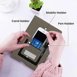 urban box Personalized Diary with Pen and Metal Keychain Gift Set 3 in 1 Organiser Diary A4 Notebook diray 192 Pages image 4