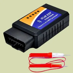 dlkw Fast BT OBD2 Car Scanner in Black with Free Continuity Tester OBD Reader image 1