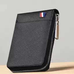szn Men & Women Casual Black Artificial Leather RFID Card Holder-picture-47