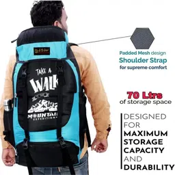 SD UNISEX Water Proof Mountain Rucksack/Trekking Bag Rucksack - 65 L-image-5