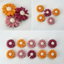 giftera Dcorative Daisy Flower scented Candle pack of 3 Candle image 2