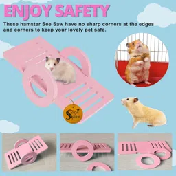 sage square Hamster Foam See-Saw – Fun Toy, Safe, Lightweight, Durable, Physical Activity Fiber Training Aid, Soft Toy For Hamster image 2