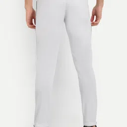 adrenex Men Solid White Track Pants image 2