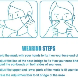 kgkr Surgical Mask With Melt Blown Fabric Layer BLUE mask -100Pcs N-2 Non-Reusable, Non-Washable Surgical Mask With Melt Blown Fabric Layer image 3