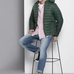 the indian garage co. Men Solid Casual Jacket image 4