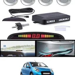 ccmm Silver 4pcs Compact Design Reverse Parking Sensor For Vehicle-24 Universal Silver Car Safety Parking Camera 4 Pcs-24 Parking Sensor-picture-30