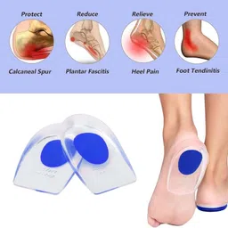 comfortinglives Silicone Gel Heel Cups for Arch & Heel Support (2 Pairs) Heel Support image 4