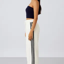 shahveer creation Women Striped Beige Track Pants image 4