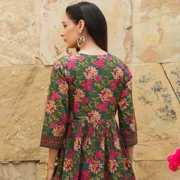 nivedanam Women Printed Viscose Rayon Tunic Kurta image 2