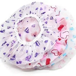 siopaworld Reusable Elastic Water Proof Shower Cap (Pack of 3)-picture-21