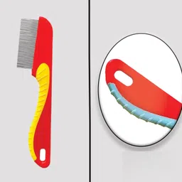 koccido 2 Lice Comb Long Handle Stainless Steel Egg Removal Comb image 2