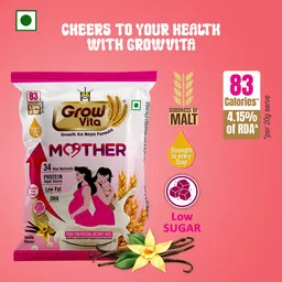 grow vita growth ka naya formula Grow Vita Maa Micronutrient Nutrition Drink Pregnant & Lactating Women Vanilla image 4