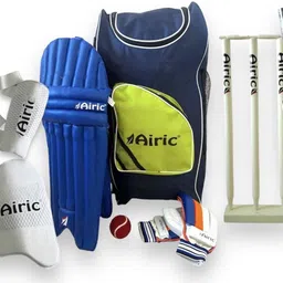 airic Premium Bat Size 3 (Age 8yrs) with 21" Wickets, Bag and Guards Cricket Kit-picture-26