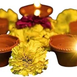 signature Electric Diya Plastic (Pack of 6) Table Diya Set image 2