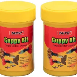taiyo Guppy Bits 45g (Pack of 2) 0.09 kg (2x0.04 kg) Dry Young, Adult, Senior Fish Food-picture-16