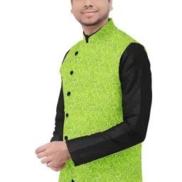 shriyam Printed Men Waistcoat image 3
