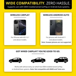 crust AutoLink W20 Wireless CarPlay & Android Auto Adapter Convert Wired to Wireless Car Stereo image 3