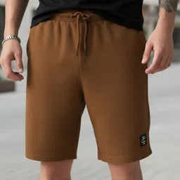 indiclub Self Design Men Brown Regular Shorts-picture-21