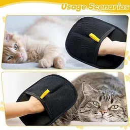 maycreate Pet Hair Removal Gloves Reusable Grooming Cleaning Mitt Grooming Gloves for Dog & Cat image 4