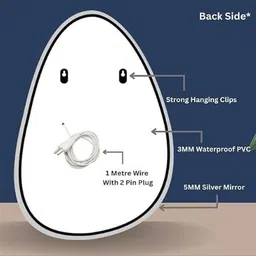 quality glass LED Wall Mirror with Touch Sensor Modern Bathrooms Mirror (12 x 18 Inch) Bathroom Mirror image 4