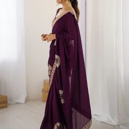 sareemall Embellished Bollywood Silk Blend Saree image 3